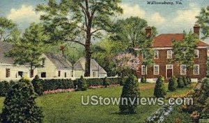 Garden View Of George Wythe House - Williamsburg, Virginia VA  