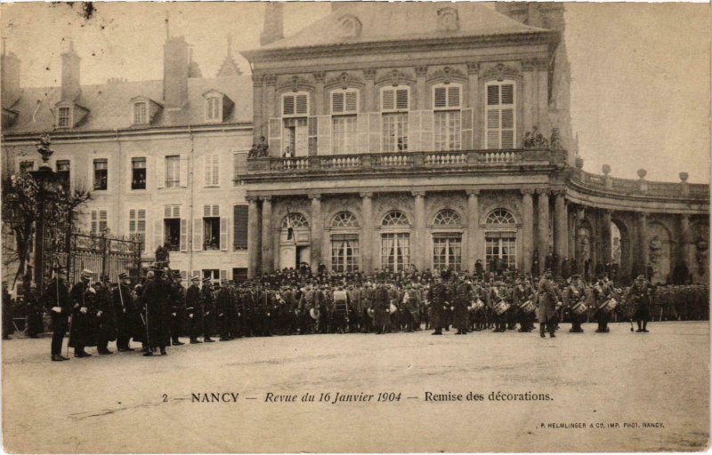 CPA Militaire Nancy - Revue du 16 Janvier 1904 (90680)