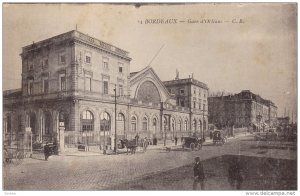 Gare d'Orleans, BORDEAUX (Gironde), France, 1900-1910s