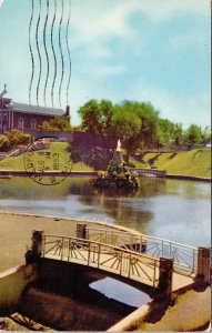 National Shrine Our Lady Cape PQ Canada Bridge Postcard PM De La Madelein PQ WOB 