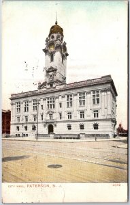 City Hall Paterson New Jersey NJ Historical Building Landmark Antique Postcard