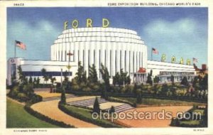 Ford Building 1933 Chicago, Illinois USA Worlds Fair Exposition Unused 