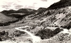 c1930 TENSLEEP CANYON WYOMING UPPER SWITCHBACK PHOTO RPPC POSTCARD P300