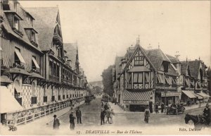 CPA Deauville Rue de l'Ecluse (1233415)