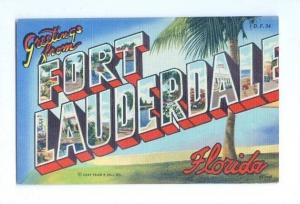 LP14 LARGE letter, Fort Lauderdale, Florida, FL, Postcard.