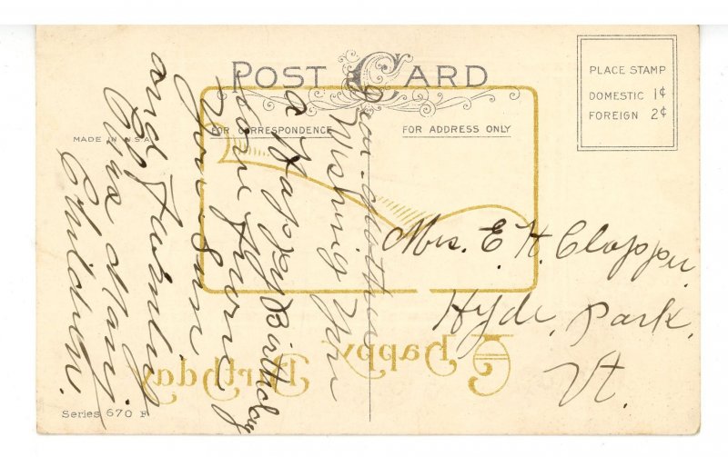 Greeting - Birthday      (creases)