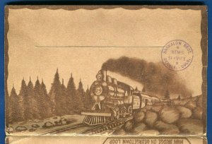 Clear Creek Canon Loop Colorado Railroad Gold Panning Postcard Folder 