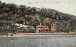 J41/ Highland Falls New York Postcard c1910 West Shore Railroad
