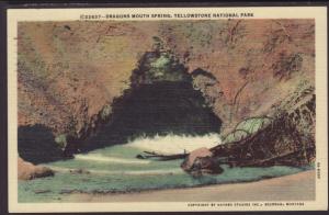 Dragon Mouth Spring,Yellowstone National Park Postcard