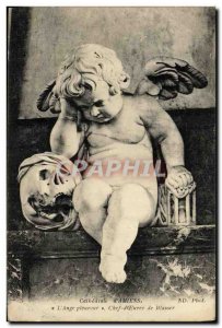 Old Postcard Amiens the Weeping Angel