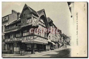 Old Postcard Lisieux Old high street homes