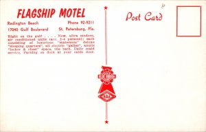 Postcard Flagship Motel 17040 Gulf Boulevard in St. Petersburg, Florida