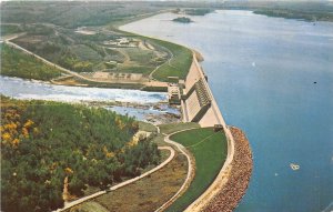 US6 USA Hartwell Dam reservoir Savannah river Anderson S.C. 1967 aerial postcard