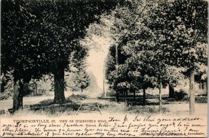 Vtg Thompsonville Connecticut VT Springfield Road Street View 1906 Tuck Postcard