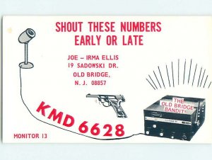 Pre-1980 RADIO CARD - Old Bridge - Near Edison & New Brunswick NJ AH0576