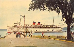 SS South America At Municipal Dock Munising Ferry Boat Ship 