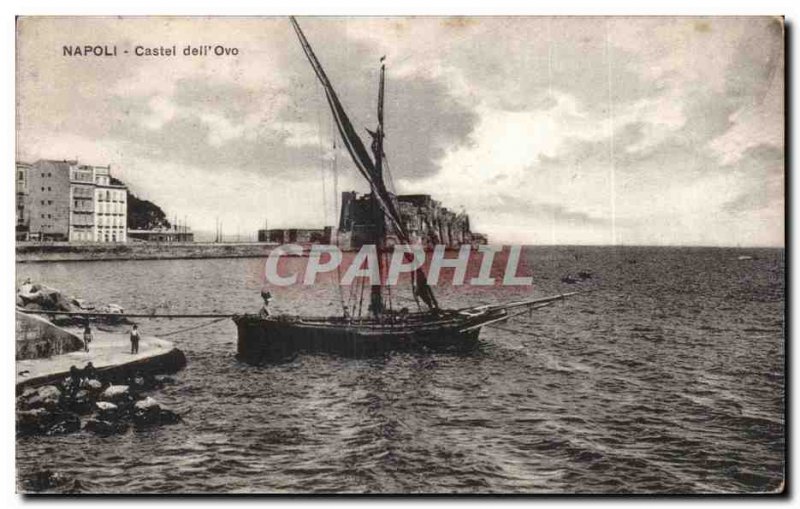 Italia - Italy - Italy - Naples - Napoli - Castel dell & # 39Ovo - Old Postcard
