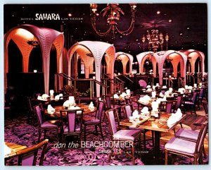 LAS VEGAS, NV ~ Hotel Sahara DON THE BEACHCOMBER Tiki Polynesian 5½x7 Postcard