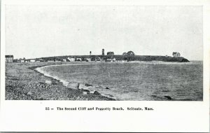 Postcard MA Scituate The Second Cliff & Peggotty Beach Cottages ~1905 H19