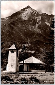 Bergkapelle Gegen Alpspitze Germany Real Photo RPPC Postcard