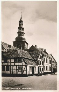 Sweden Ystad Parti vid St Västergatan Vintage RPPC 03.98