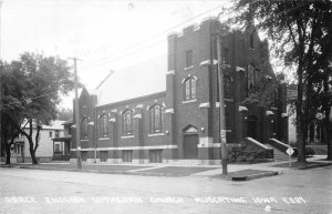 J55/ Muscatine Iowa RPPC Postcard c1940 Grace English Lutheran Church 259