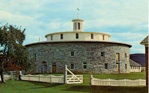 MA - Pittsfield. Hancock Shaker Village. Round Stone Barn