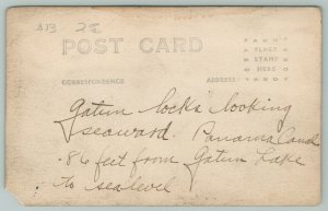 RPPC~Gatun Locks Looking Seaward~Panama Canal~c1920
