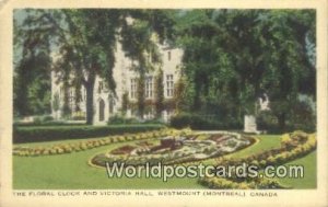 Floral Clock & Victoria Hall, Westmount Montreal Canada 1949 