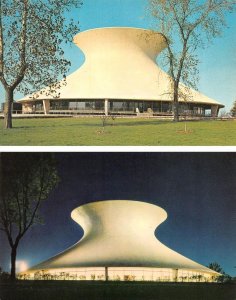 2~Postcards St Louis, MO Missouri  McDONNELL PLANETARIUM~Day & Night FOREST PARK