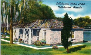 1940s Tallahassee Motor Hotel Motel Tallahassee FL Postcard