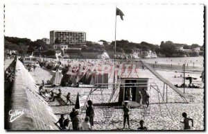 Modern Postcard Beach and rocks of Vallieres in St Georges de Didonne