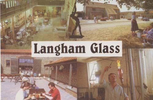 Langham Glass Making Norfolk Rare Craft Crafts Postcard