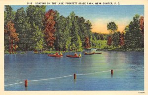 Poinsett State  Park Boating on the Lake Sumter, South Carolina  