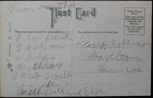 Easter Greetings Girl with Rabbit