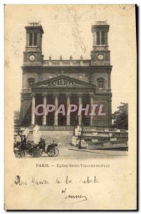 Old Postcard Paris Church of Saint Vincent de Paul