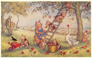 Picking Apples By Molly Brett Pig Unused 