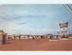 1960's ADOBE MOTEL POSTMARKED MANY YEARS LATER Santa Fe New Mexico NM r0755