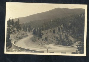 RPPC IDAHO SPRINGS ROAD IDAHOM HAIRPIN TURN HIGHWAY REAL PHOTO POSTCARD