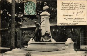 CPA FLERS - Hotel de Ville - Monument Jules Gévelot (355184)