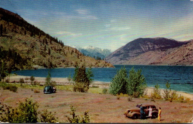 Washington Lake Chelan In The Cascade Mountains