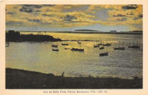 Laval? Quebec~Perron Boulevard~A Beautiful Sunset View of Cove~Vintage Postcard