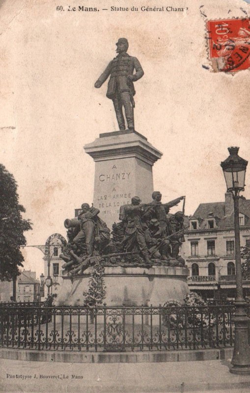 Statue du General Chanz,Le Mans,France BIN