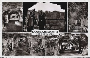 Luxembourg Les Casemates Multiview Vintage RPPC C193