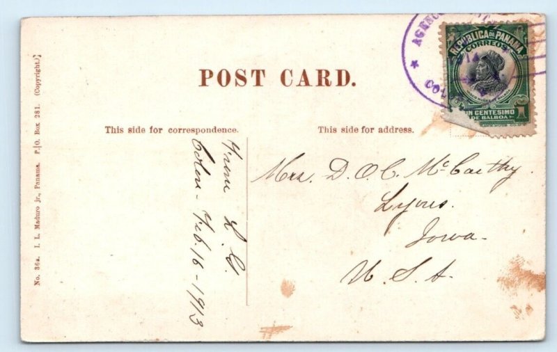 Native Hut - PANAMA Postcard