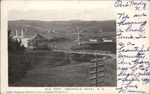 Annapolis Royal Nova Scotia NS Old Fort c1905 Postcard