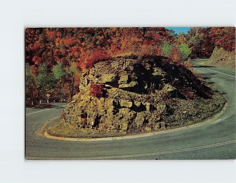 Postcard Hairpin Curve On Laurel Mountain, U. S. 50, West Virginia