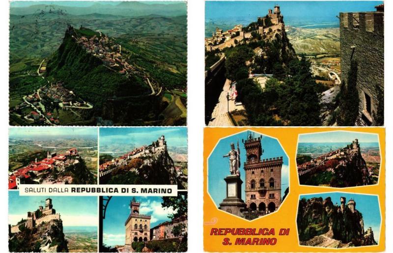 SAN MARINO ITALY 95 MODERN / VINTAGE POSTCARDS ALL POSTALLY USED 1950-1990
