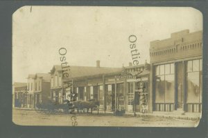 Bellingham MINNESOTA RPPC 1911 MAIN STREET nr Madison Ortonville Appleton Nassau