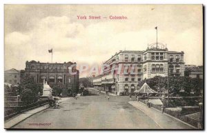 Postcard Old York Street Colombo Sri Lanka